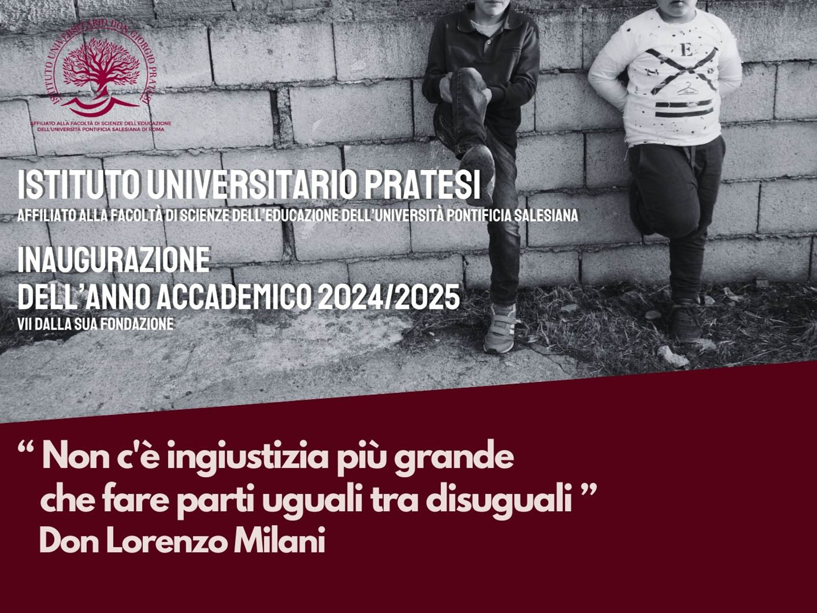 Anteprima dell'inaugurazione dell'Anno Accademico 2024/2025 dell'Istituto "Don Giorgio Pratesi" del 25 gennaio 2025