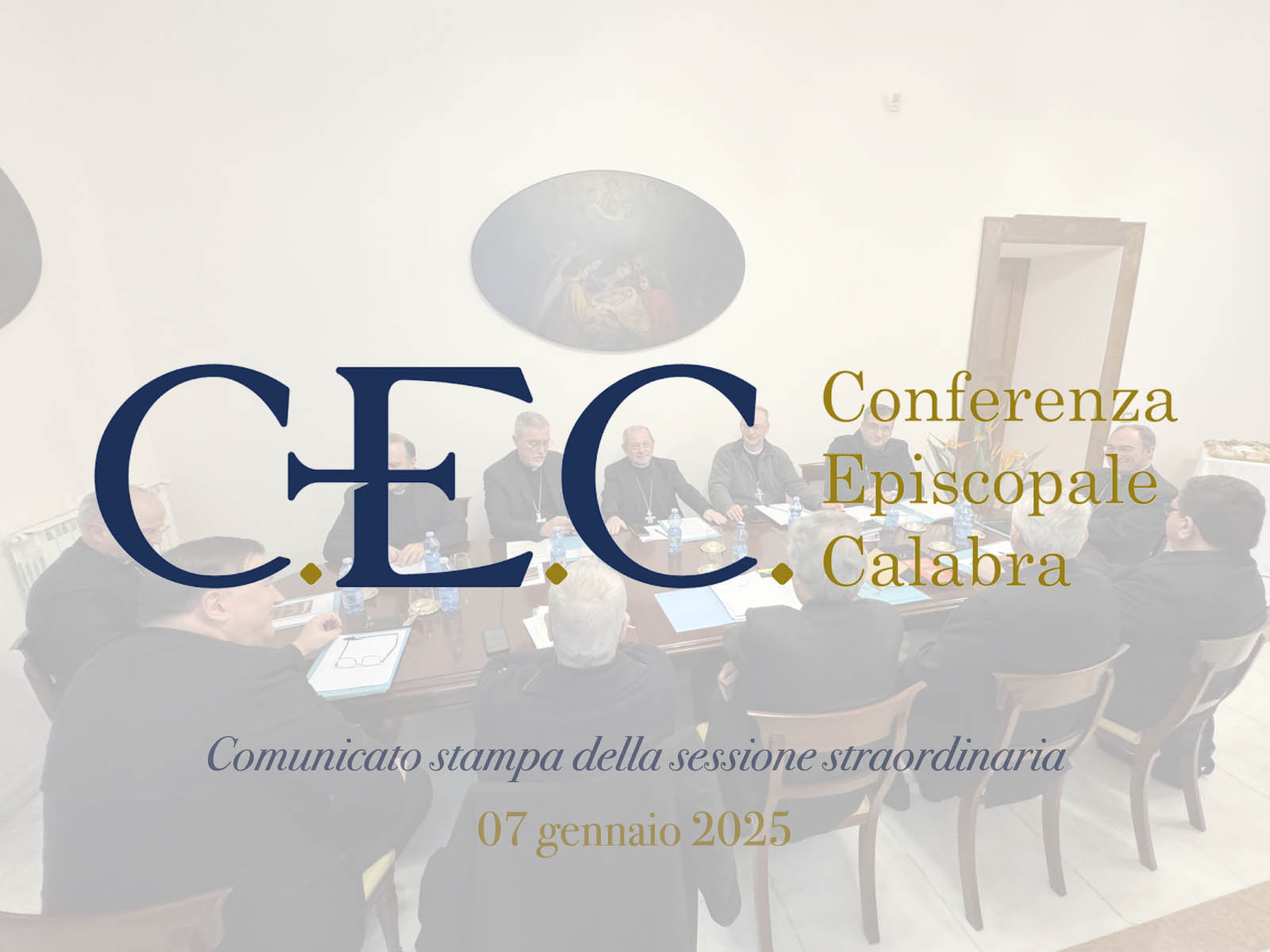 Foto per il comunicato stampa della Sessione straordinaria CEC del 7 gennaio 2025