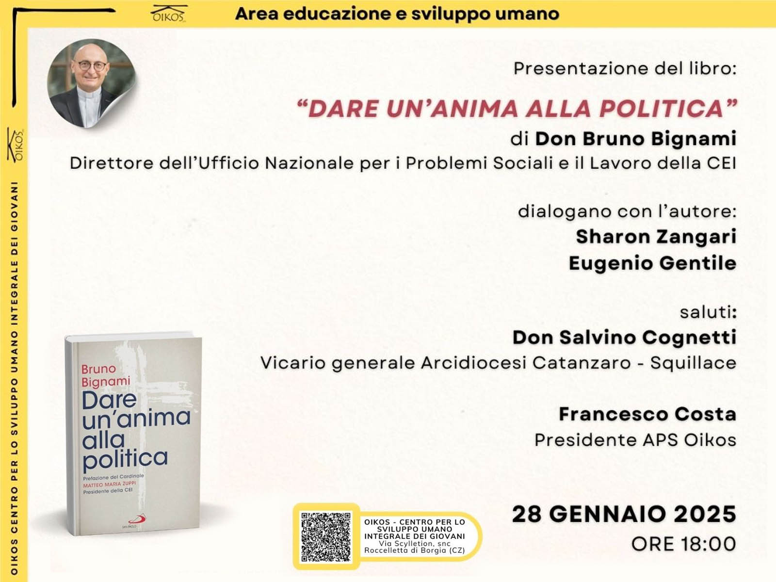 Anteprima della presentazione del libro "Dare un'anima alla politica" di don Bruno Bignami