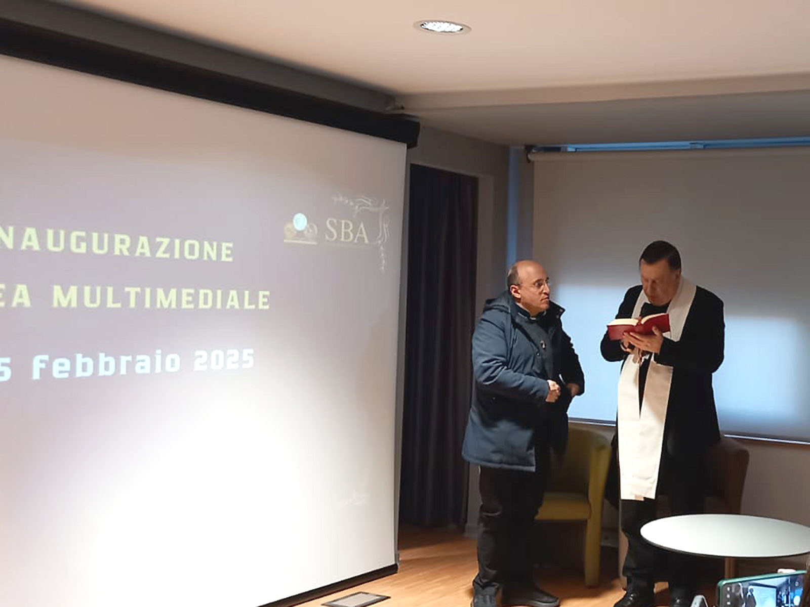 Foto per l'inaugurazione di una nuova Area Multimediale presso l'Università "Magna Graecia" di Catanzaro del 25 febbraio 2025