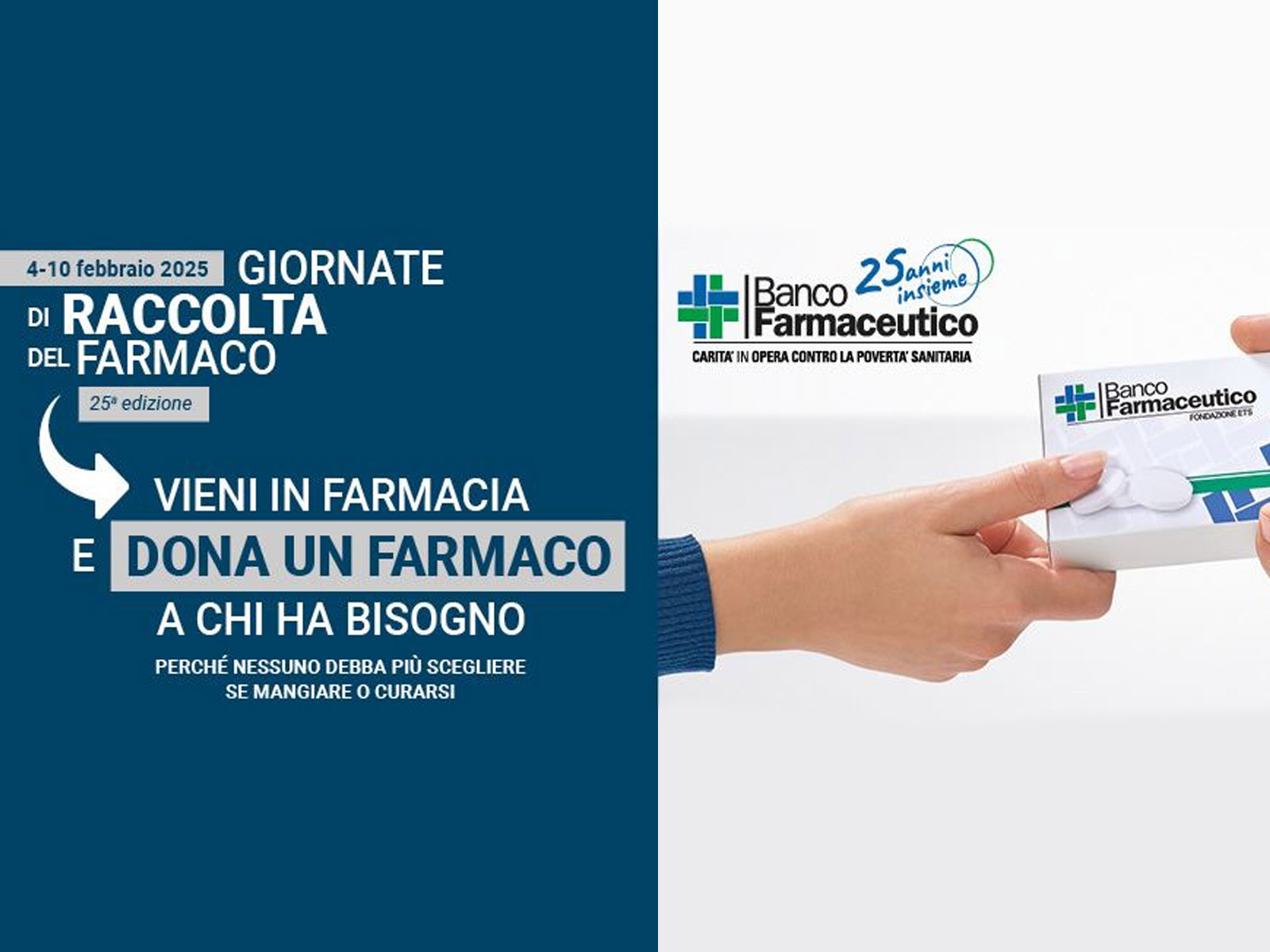 Anteprima delle Giornate di Raccolta del Farmaco che si terranno dal 4 al 10 febbraio 2025